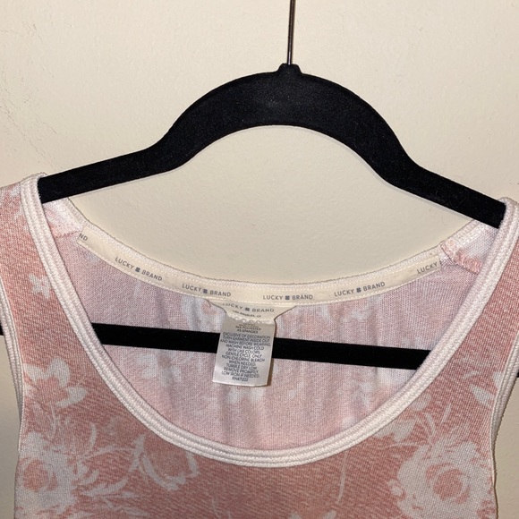 Lucky brand baby pink and white tank - Picture 5 of 6